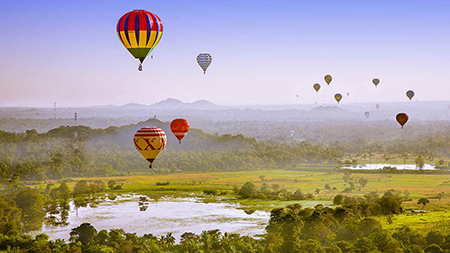 Hot air ballooning in Sri Lanka