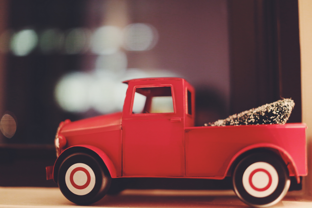 Tree in toy car