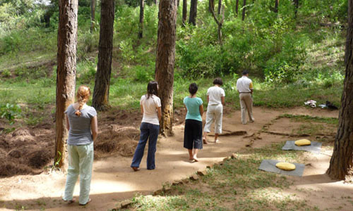 Nilambe Meditation Center Walking Meditation