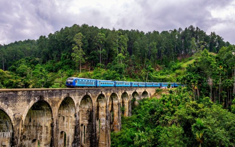 enjoy Sri Lanka's beautiful sceneries by taking the train on your trip from Galle to Mirissa.