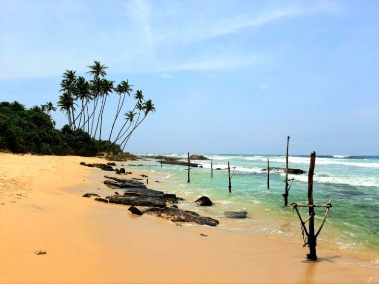beautiful beach in south west coast of Sri Lanka