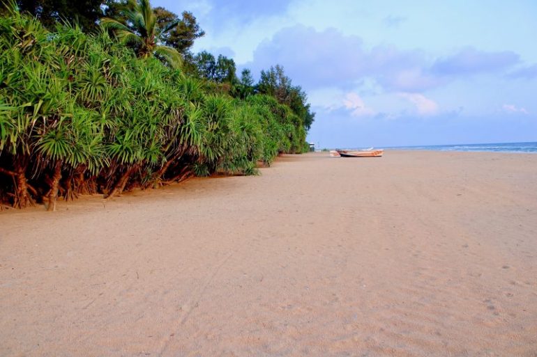 calm, tranquil beach in south east coast of Sri Lanka